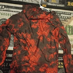 Black Red Geometric Jacket